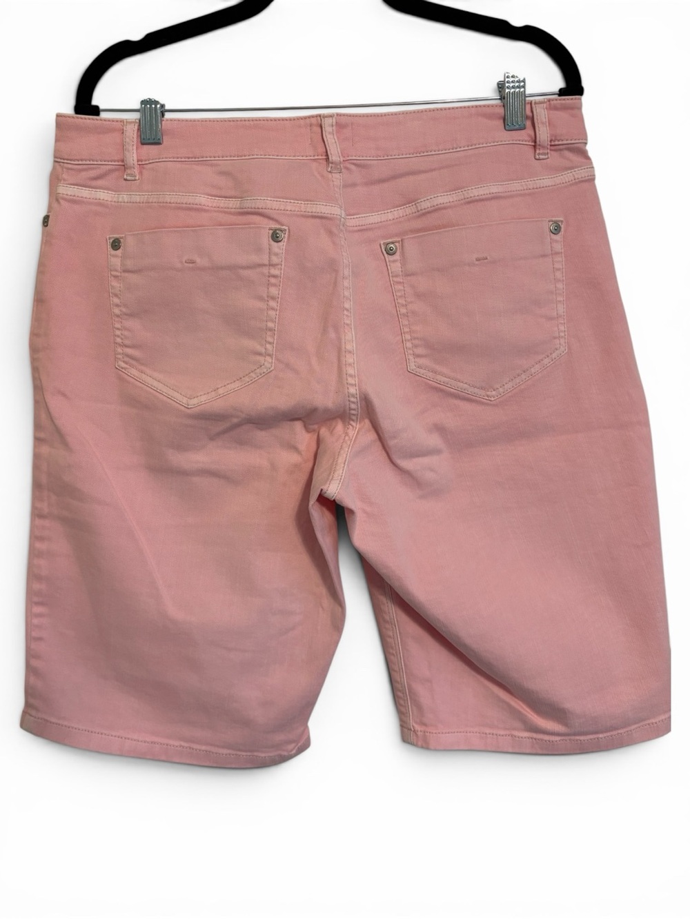 J. Jill Pink Denim Jean Shorts Size 12 Women’s Casual Summer Shorts - Picture 3 of 8